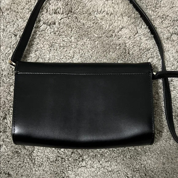 kate spade Black Leather Crossbody with Gold Logo - Picture 2 of 3